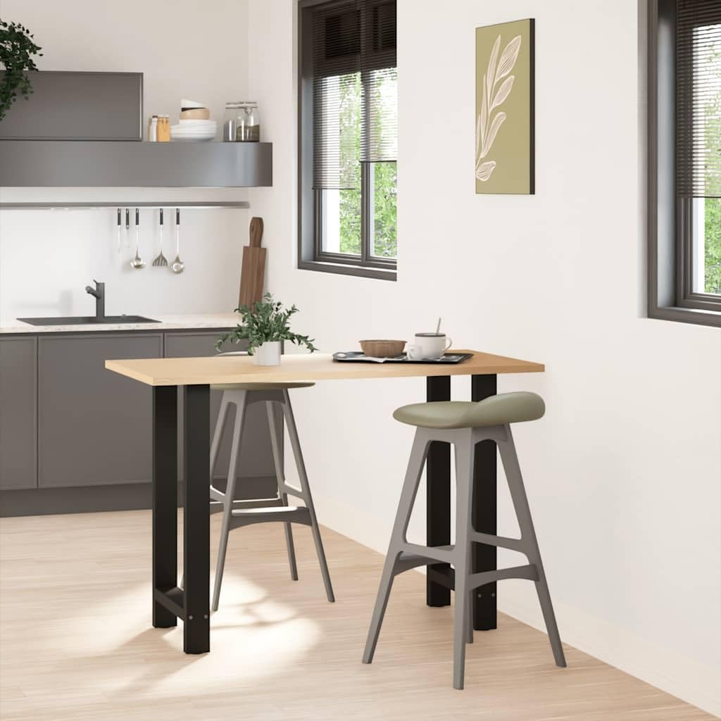 vidaXL Patas para Mesa de Bar Negras (2 Unidades, 50 x 90-91 cm, Acero)