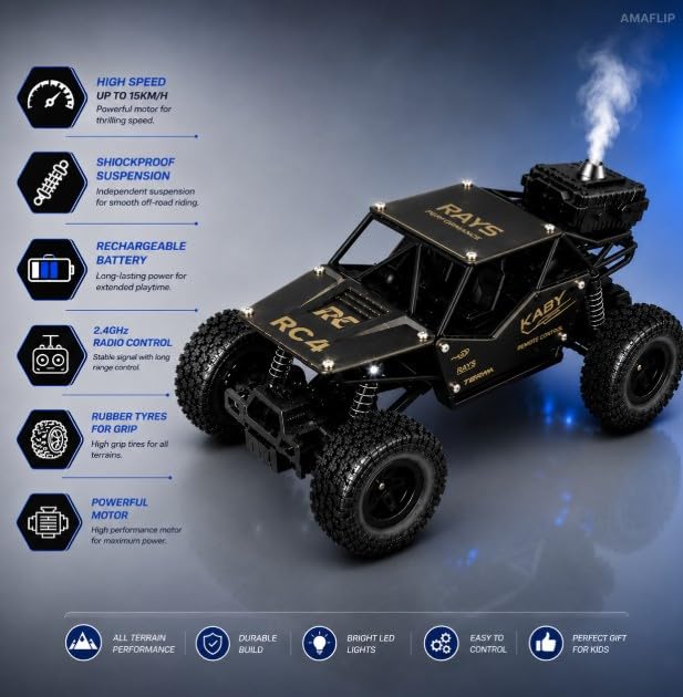 AMAFLIP Remote Control Smoke RC Car - Image 2