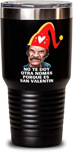Regalo para san valentin vaso de vino y blanco no te doy una nomas