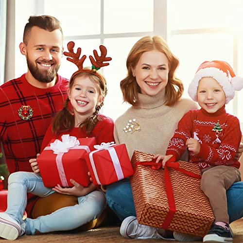 MELLIEX 6 Pezzi Spilla di Natale Pin di Neve Set