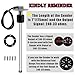 Geloo Fuel Gas Sender Stainless Steel Fuel Sending Unit Marine Boat Water Level Gauge Sensor 5 Hole fit Fuel &Water Gauge 240-33OHM 175mm