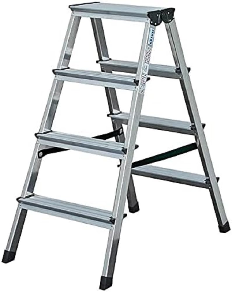 Krause Dopplo Double Sided Step Ladder Silver