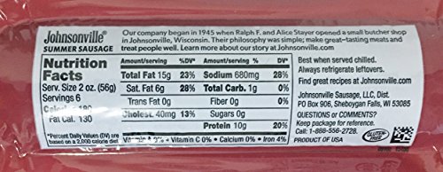 12Oz Johnsonville Original Summer Sausage, Pack Of 2 #TOP2