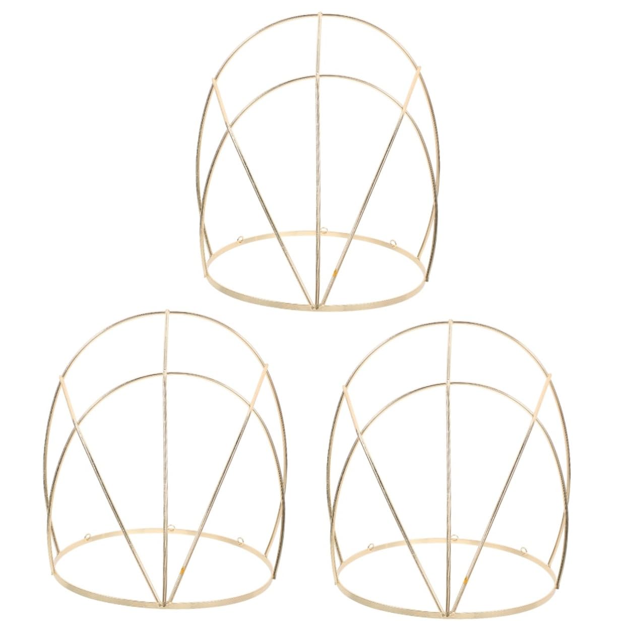 Didiseaon 3pcs Gold Frame Chinese Headpiece Bridal Hairpin Tiara Vintage Crown Hairband Ancient Style Hairpin Diy Headdress Making Frame