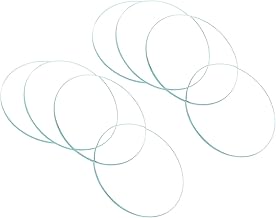 Crystal Lens for Watches, Diameter 41.5 mm, Single Dome Optical Glass, Transparent Replacement Crystals - (Applications: for Watchmakers, Mechanical Watch Repair), 8 Pieces