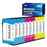 Contenu de l'emballage: 3 x Cyan, 3 x Magenta, 3 x Jaune pour Cartouche WF 2930 (Lot de 9)