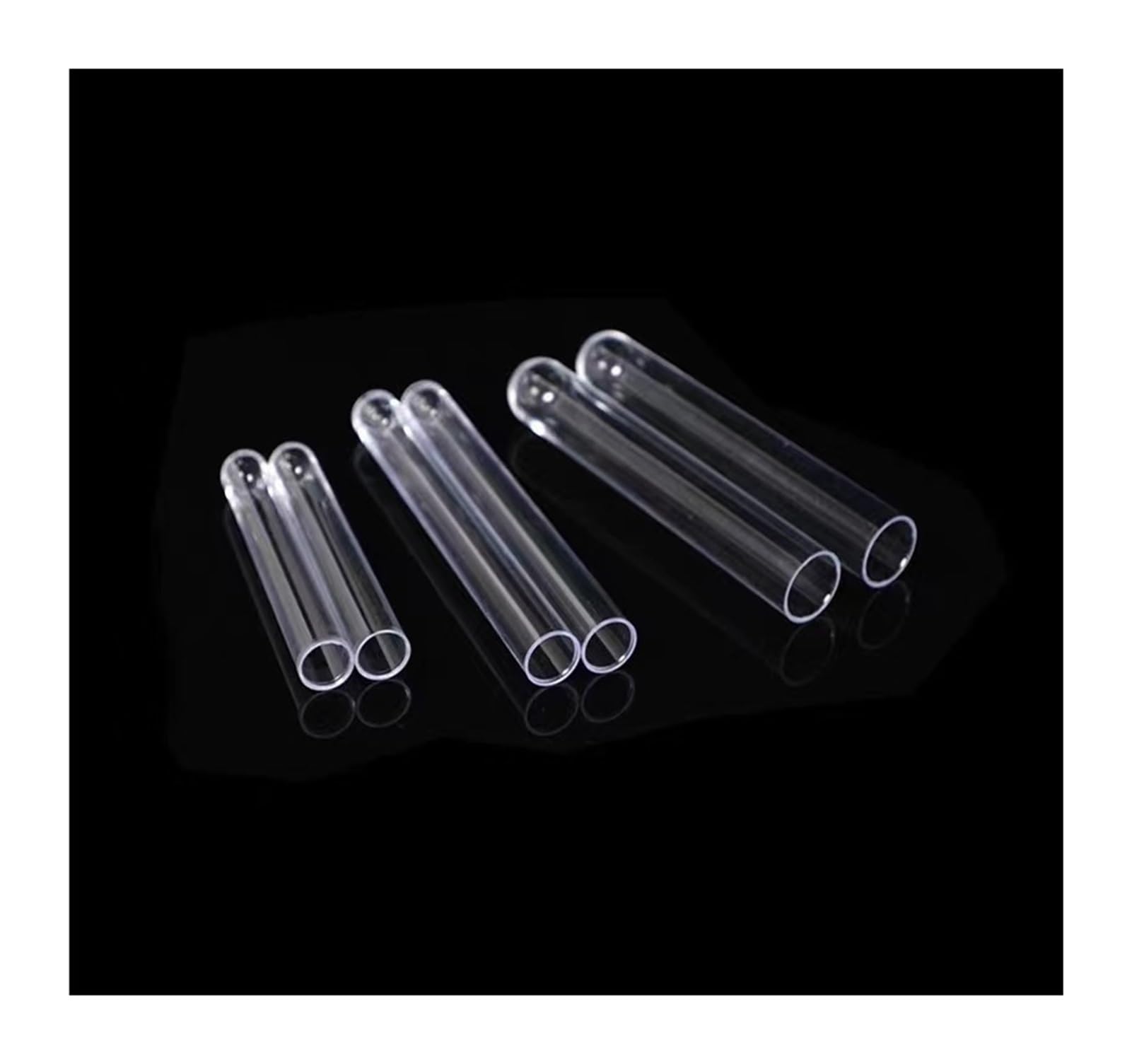 500 szt. 13 x 78 mm szkolne laboratorium przezroczyste plastikowe probówki z korkami, tuba na prezent ślubny, pojemnik na cukierki imprezowe