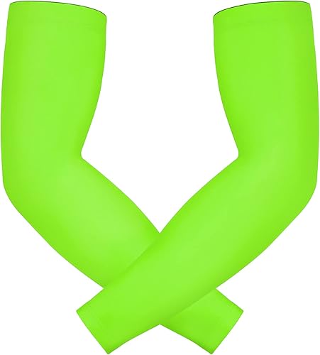 HDE Mangas de compresión de brazo para niños, manga de tiro de baloncesto, deportes juveniles, protección solar, fútbol, béisbol, 1 par