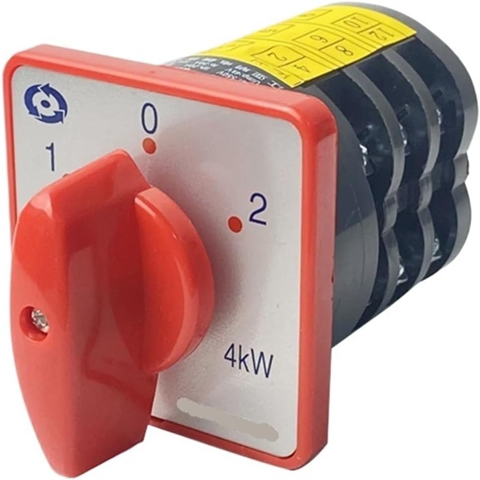 20A 4KW 3 Position Rotary Switch 3 Poles 12 Terminals Transfer Silver Contact Changeover Cam Selector HZ5-20/4 M05