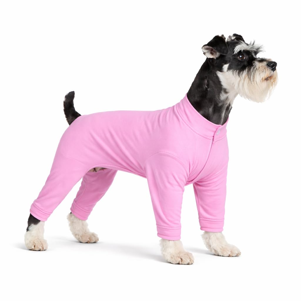 Pyjama pour chien à quatre pieds lovelonglong en coton rose pour grand chien