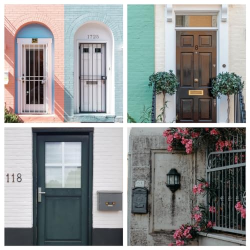 Self-adhesive 5 Inch House Numbers Acrylic House Number Modern House Numbers Black Mailbox Numbers for Outside Address Home Number for Apartments Office Hotel Room (B)