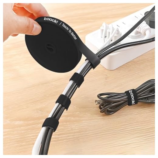 118.11inch Double - side Nylon Hook Loop Cable Ties: Self - fastening, Reusable for Hassle - free Wire & Stuff Management at Office & Home（Black）