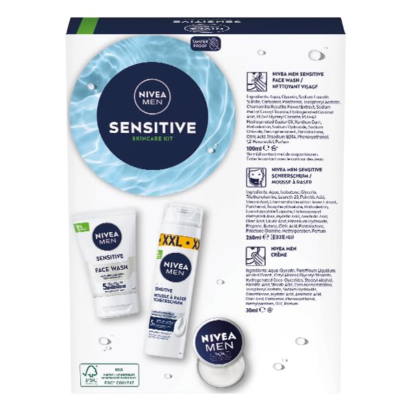 Nivea Men Sensitive verzorgingsset – 3-delig - View 3