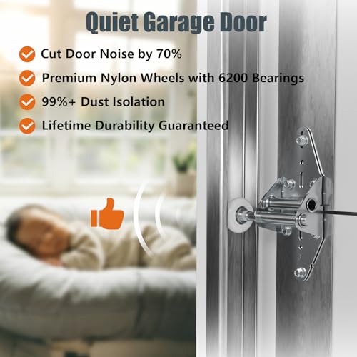 image for Luxbaro Garage Door Hardware Kit for 7' Height Garage Doors, Garage Do