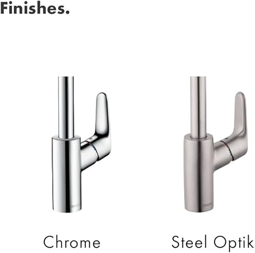 Miniatura 2 de hansgrohe Focus - Grifo de cocina de barra cromada, grifos de cocina con rociador extraíble, grifo para fregadero de cocina, cabezal rociador de