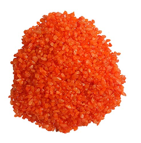 Image of Maalavya Sugar Size Crystal Sand for Home and Garden Decor, Aquarium Substrate (Tiger Orange, 450 Grams)