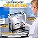 Keoslpy Ultrasonic Cleaner 6L, Professional Ultrasonic Cleaner Machine with Timer & Heater, Sonic Cleaning Machine for Carburetor, Gun, Industrial Parts Labs Chains Gear Jewelry Watch Glasses 120W