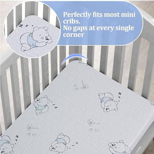 Image of Pack and Play Mattress 38 inch x 26 inch, Gel Memory Foam Pack N Play Mattresses Pad with Ultra-Soft Jacquard Cover, Portable Dual-Sided Mattress for Pack n Play, Breathable & Machine Washable