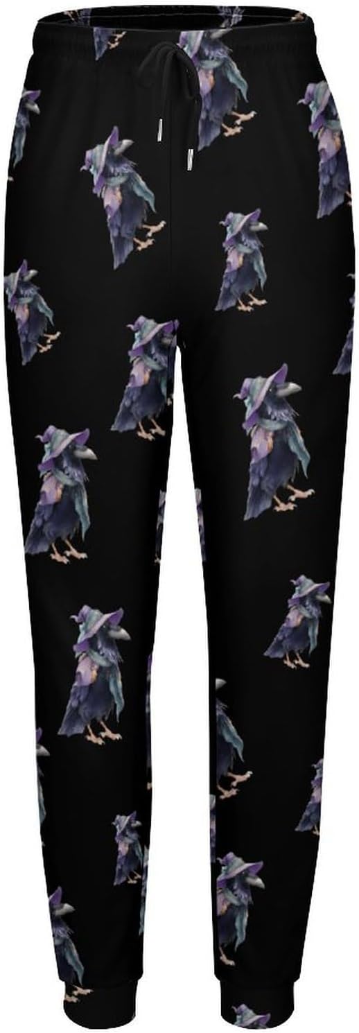 Ravens in Witch1 Costume Novelty Women's Trendy Sweatpants Athletic Running Yoga Joggers Lounge Pants