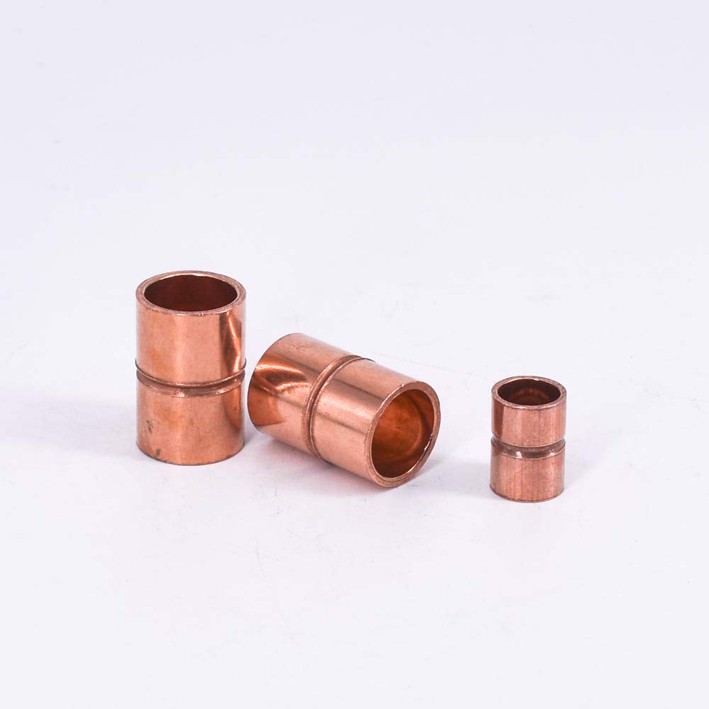 54 67 76 80 85 89 92 105 108 133 159mm ID Pure Copper End Feed Solder Coupling Plumbing Fitting Coupler For Air Condition (ID 108mm Wall 1.7mm) Brass Hose