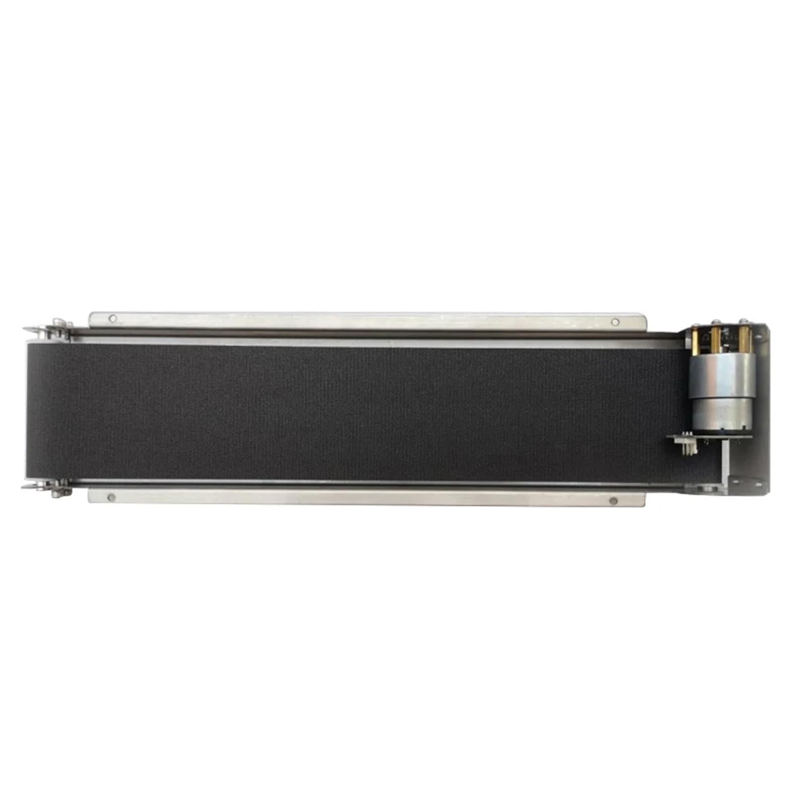 Correa Alternadora Mini Cinta Transportadora Marco Acero Inoxidable 460mm Correa PU Máquina Expendedora 24V Pista Automática Canal Carril Carga Potencia 2/15/18mm(Inclube Power)