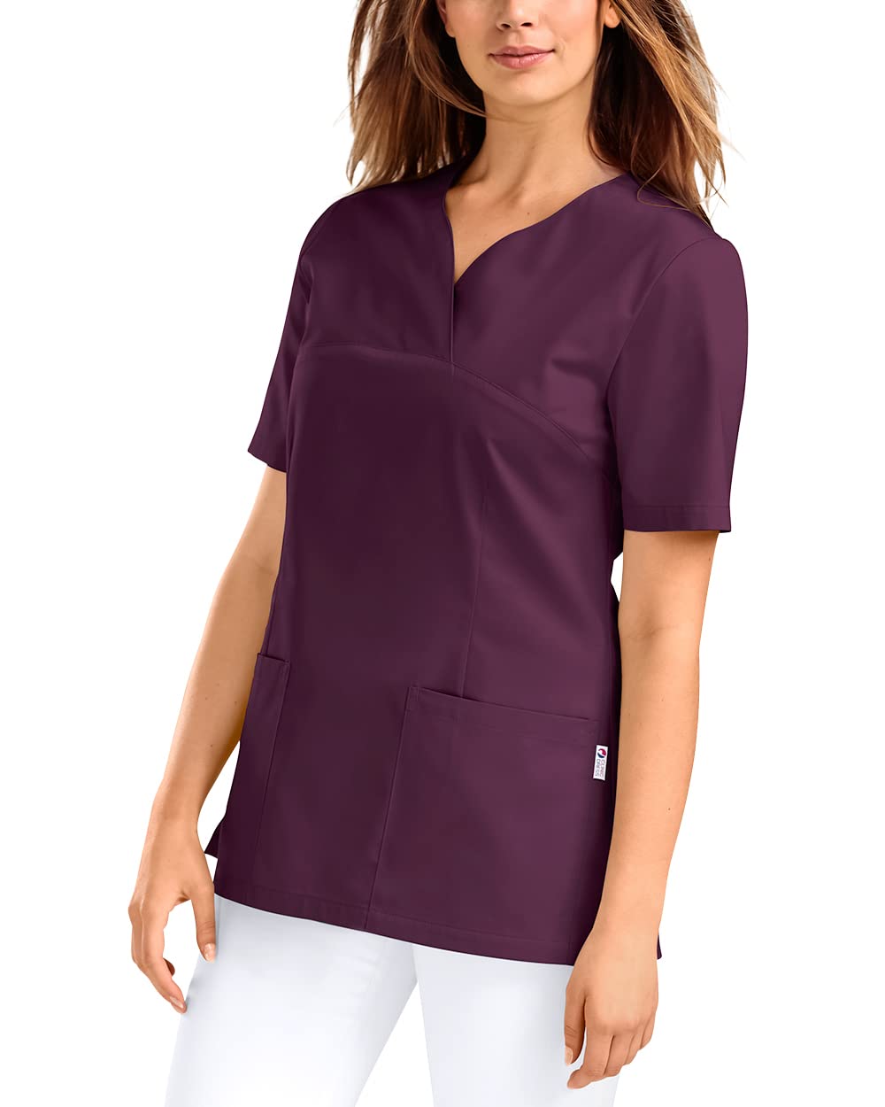 CLINIC DRESS Schlupfkasack 5er-Pack Damen Kasacks für Pflege Ärzte und Ärztinnen Praxisteam 2 Taschen leicht tailliert