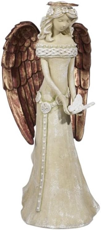 Grassland Road Christmas Home Decor Irish Celtic Angel Figurine (Angel Holding Butterfly 472763-B)
