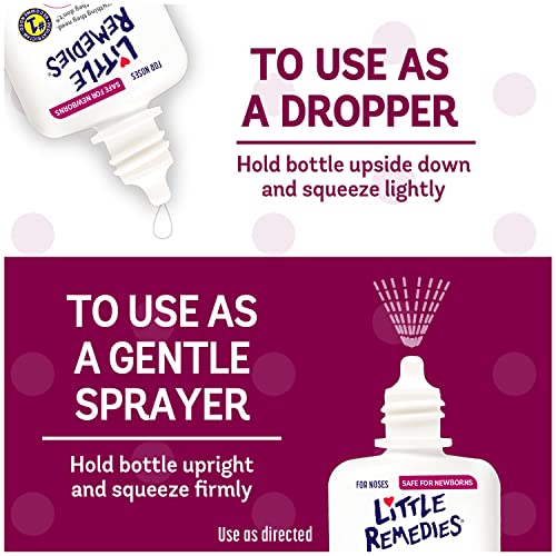 image for Little Remedies Saline Spray/Drops | 0.5 oz | Pack of 1 | For Noses to