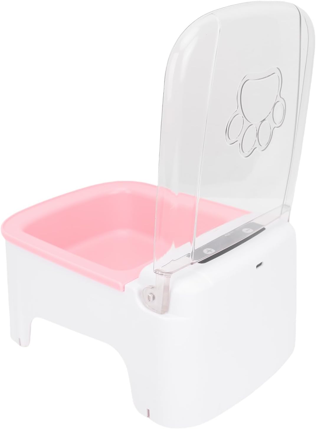 Estink Automatic Cat Feeder, Programmable Timer Large Capacity Pet Food Dispenser for Cats Dogs 9.06x6.50x4.33in (Pink)