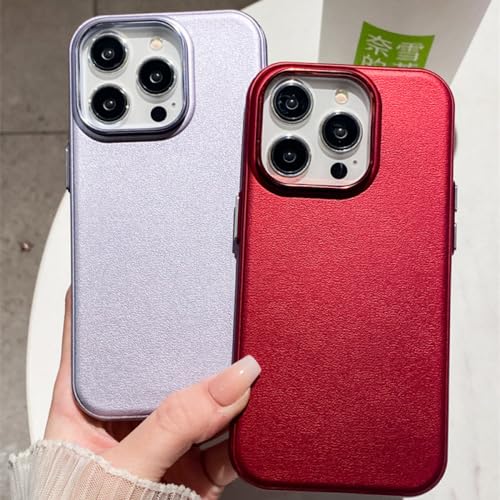 Étui en cuir de luxe et silicone liquide pour iPhone 15 Pro haut de gamme - 3