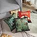 Emvency Set of 4 Throw Pillow Covers Vintage Western Cowboy Wild Modern West Riding Bull Decorative Pillow Cases Home Decor Square 18x18 Inches Pillowcases
