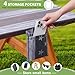 Fitted Picnic Table Cover with Bench Covers Waterproof Elastic Edges Rectangle Patio Tablecloth Outdoor Camping Essentials Stuff Rv Accessories Summer Trip Travel Supplies Party Camper Gifts, 6 ft