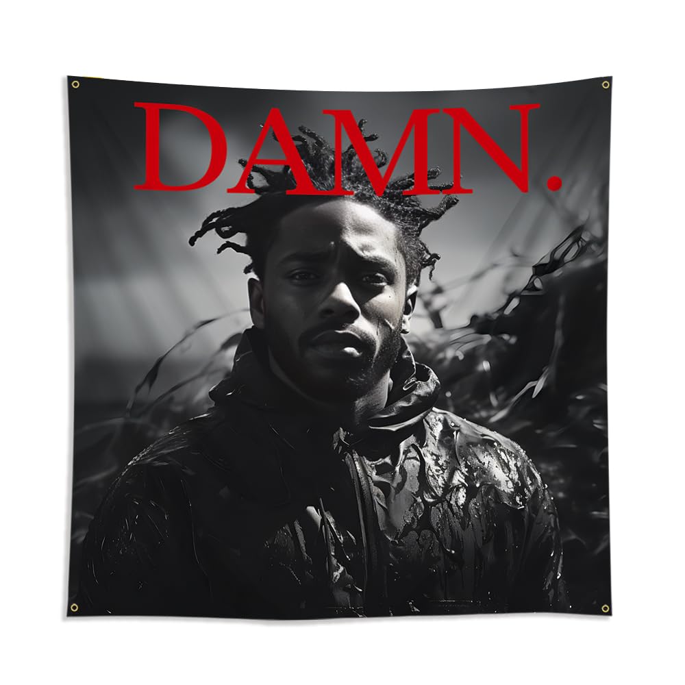 Photo 1 of Rapper TapestryAlbum Cover Flags Rapper Posters Hip Hop Banner 3 * 3 Feet for College Dorm Decoration Living Room Parties Decor