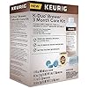 Keurig K-Express Coffee Maker, Single Serve K-Cup Pod Coffee Brewer, Black, 12.8 L x 5.1 W x 12.6 H & K-Duo 3 Month Care Brewer Maintenance Kit