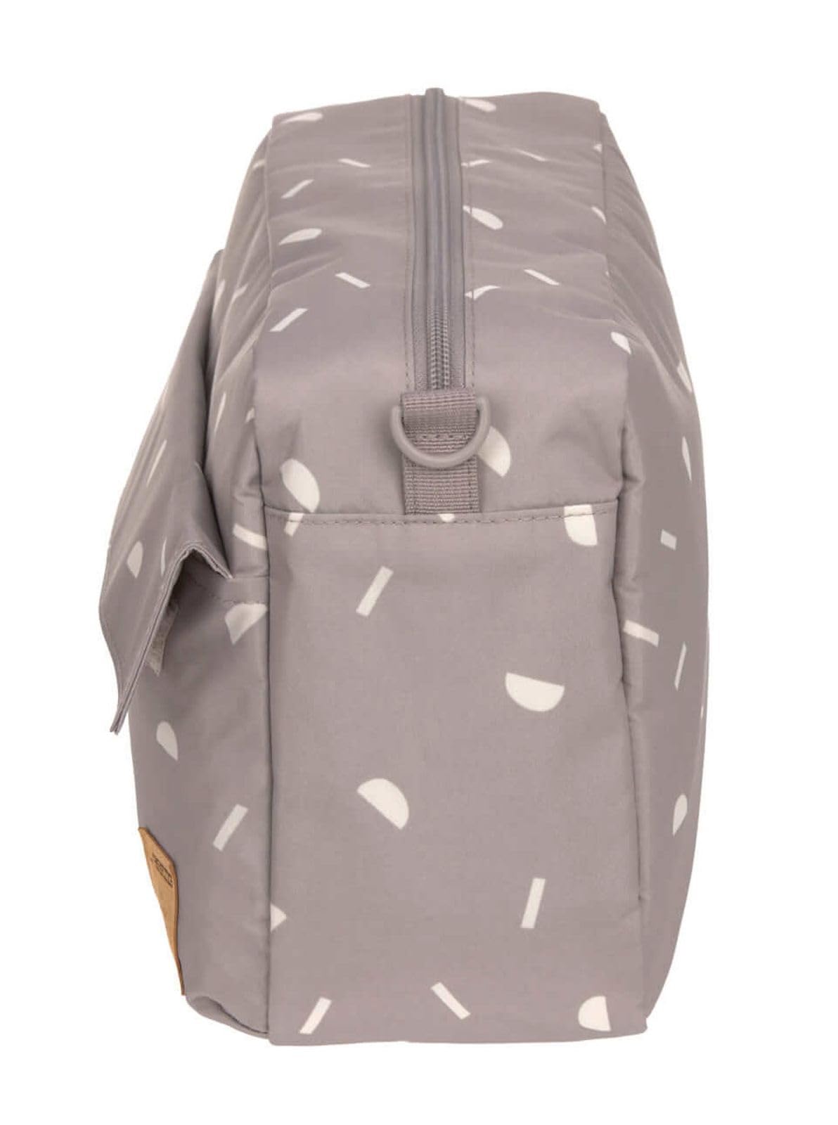 LÄSSIG Baby luiertas met aankleedkussen voor onderweg/casual changing organizer blokken taupe, 1106015237