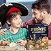 XXTOYS Pirate Treasures Dig Kit Break Into 5 Bricks Treasure Excavation Kits Pirate Toys Gems Dig Kits Interactive Excavating Toys Great Birthday Gift Party Supplies Archeology Educational STEM Kits
