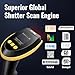 Tera Barcode Scanner Wireless with Screen: Pro Version 1D 2D QR with Setting Keypad Charging Cradle Works with Bluetooth 2.4G Wireless USB Wired Handheld Bar Code Reader HW0009 Yellow