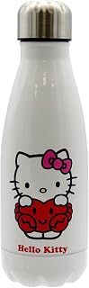 CYPBRANDS Hello Kitty, Sanrio, Botella, Botella de Agua, Bidón, Cantimplora, Horóscopo, Cáncer, 550 ml, Color Blanco, Producto Oficial