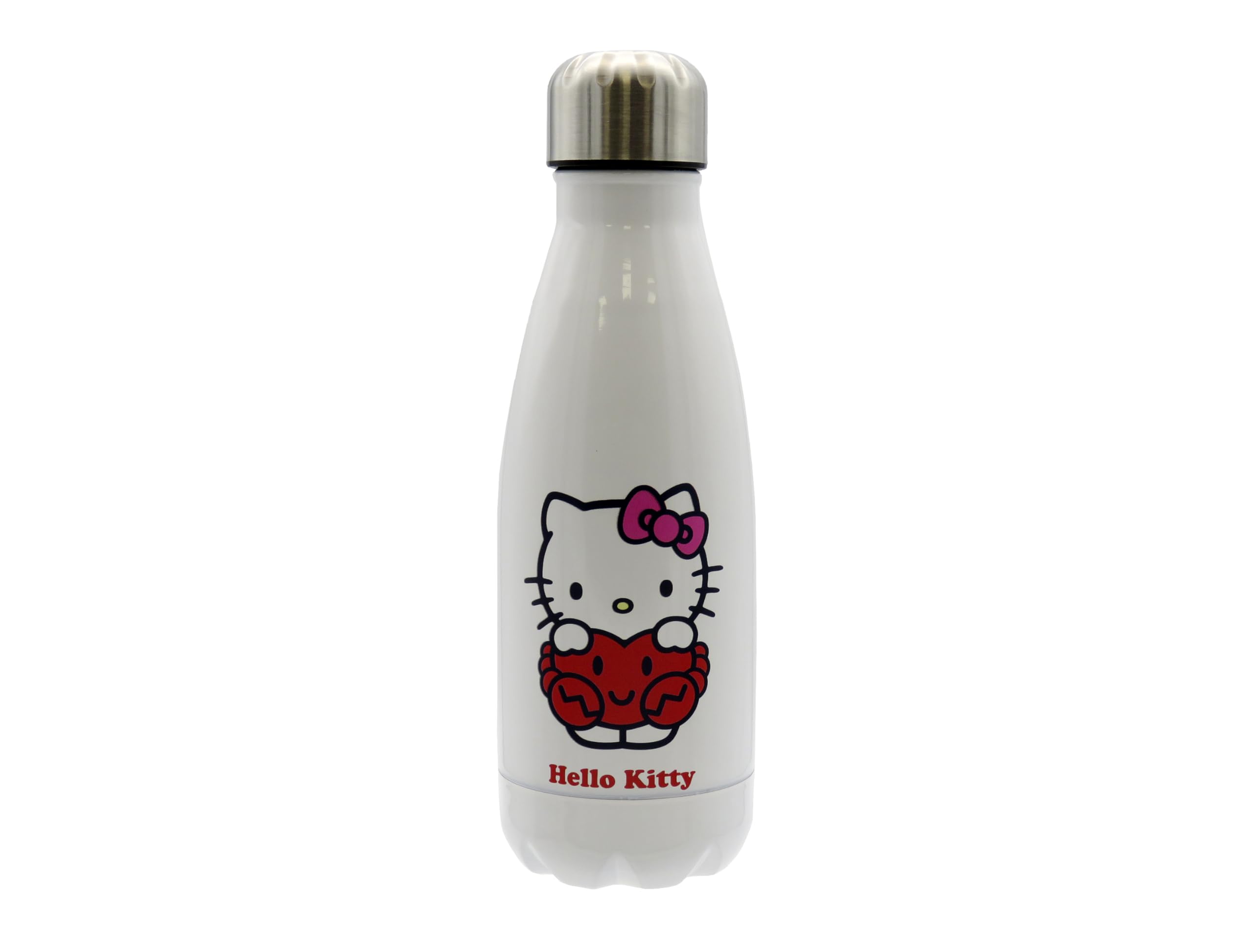 CyP Brands Hello Kitty, Sanrio, Bottle, Water Bottle, Bottle, Bottle, Horoscope, Cancer, 550 ml, White Official Product