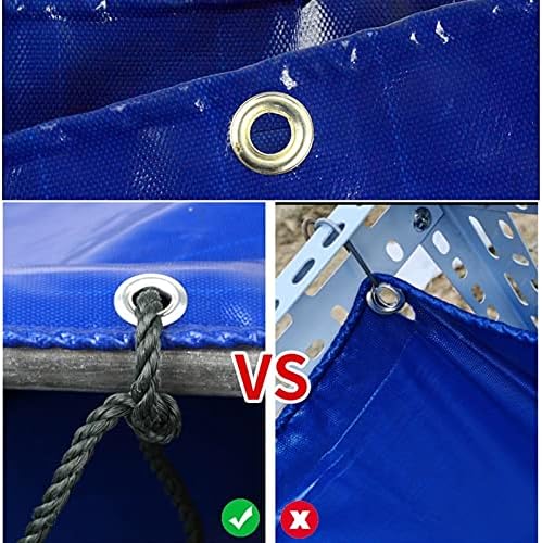Heavy Duty Waterproof Tarp 0.5mm - Durable Canvas Pool Cover for Saltwater Fish, Koi, Turtles - Ideal Temporary Water Storage & Protection Solution