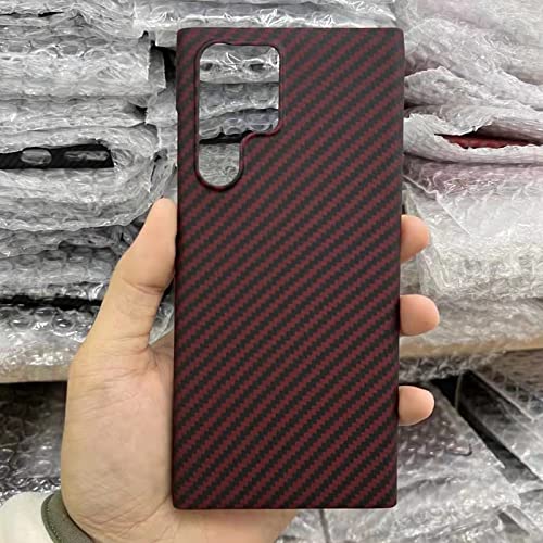 Funda de fibra de carbono compatible con Galaxy S22 Ultra 5G, ligera, delgada a prueba de golpes, funda 100% fibra de aramida antiarañazos para Galaxy S22 Ultra 5G 6.8 pulgadas Cover