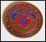 Frankfort Fire Department Colorized Cpr Challenge Art Coin