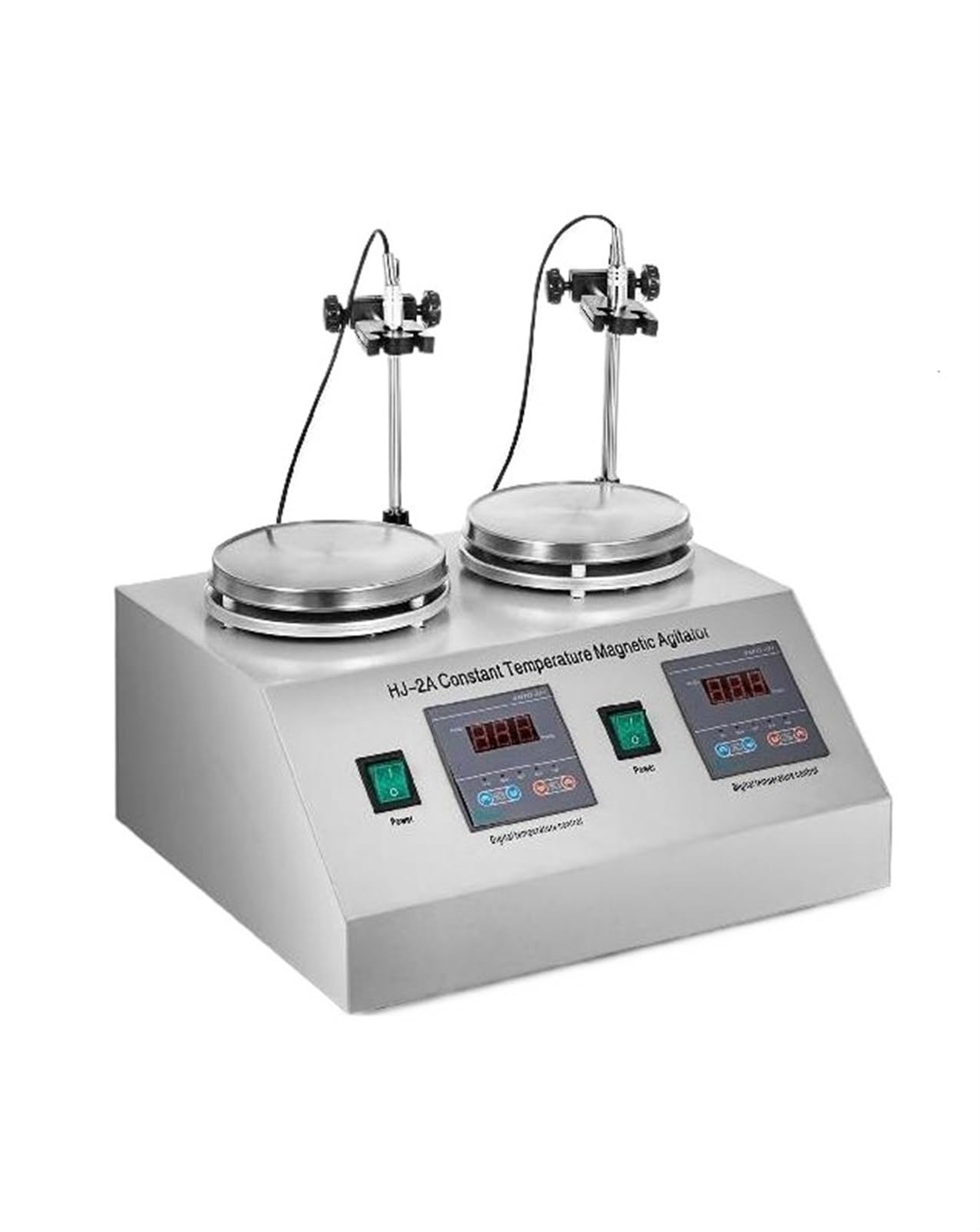 Magnetic Agitador With Hot Plate Electric Shaker Mixer Portable Blender Stirrer Bar for Chemical Lab(4 Heads)