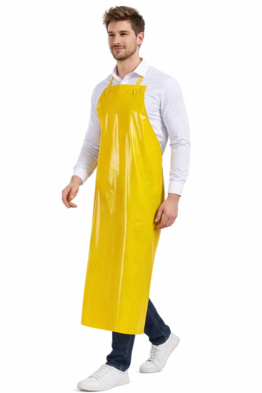 Genérico Delantal Impermeable PVC 450 g/m² AMARILLO10 uds. | pvc