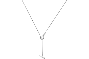 Graceful and Timeless: Sterling Silver Lariat Necklace