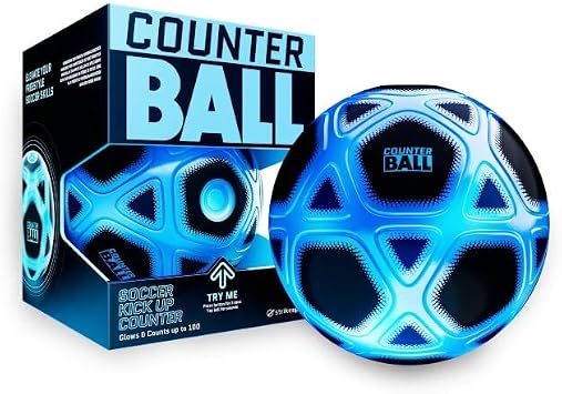 Strikesphere Counter Ball, Light Up Soccer Ball and Trainer, Perfect for Soccer Training and Kids