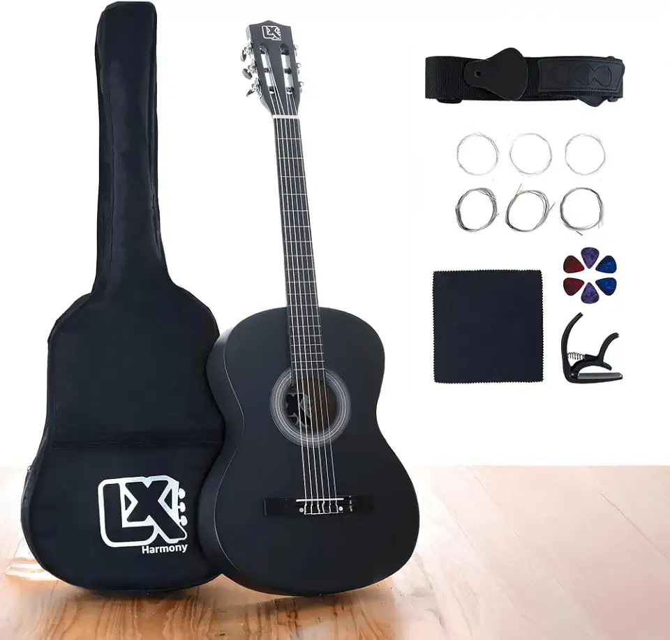 Violão Clássico Acústico 38” para Iniciantes - Kit Completo