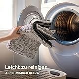 Knupis Selbstheizende Decke für Katzen Grau 60x45cm – Weich & kuschelige Katzendecke – Waschbarer Bezug – Mit Rutschfester Unterseite – Heizdecke für Katzen – Wärmekissen Katze – Grau