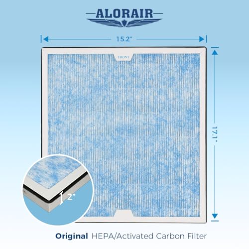 Image of ALORAIR HEPA /Activated Carbon Filter Replacement Set for CleanShield HEPA 550 Air Scrubber (Pack of 3)