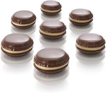 Siliko World Silikon Çikolata Kalıbı Ve Mini Makaron Silikon Kalıbı, Kahverengi